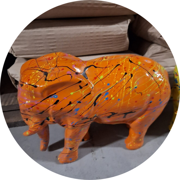 Olifant splache diverse kleuren 20 cm