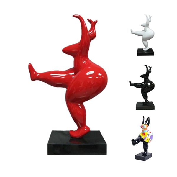 Art pop Dansende Dame design multicolor spin 50 cm