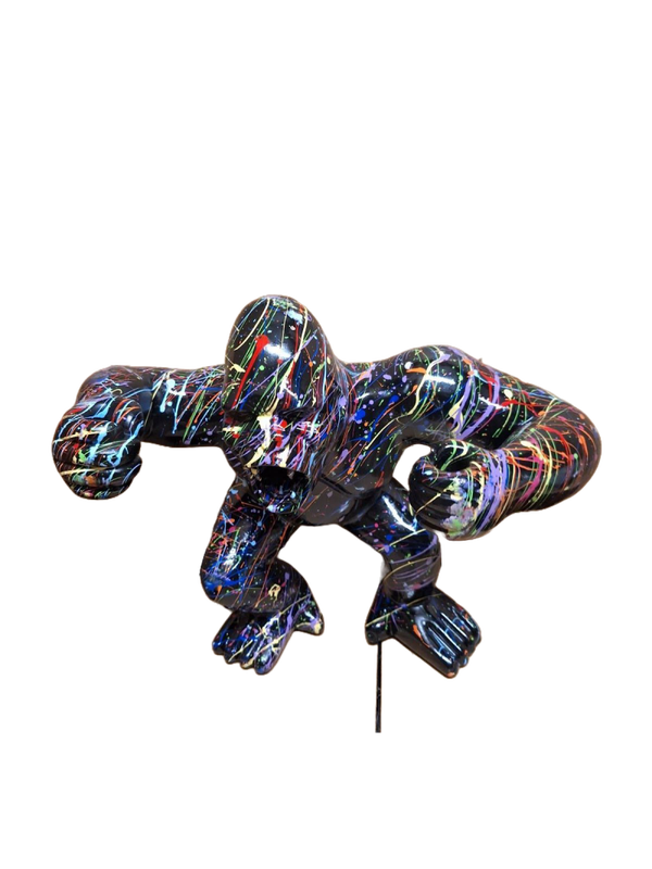 Art pop Agresive Gorilla aap multicolor splash 30 cm