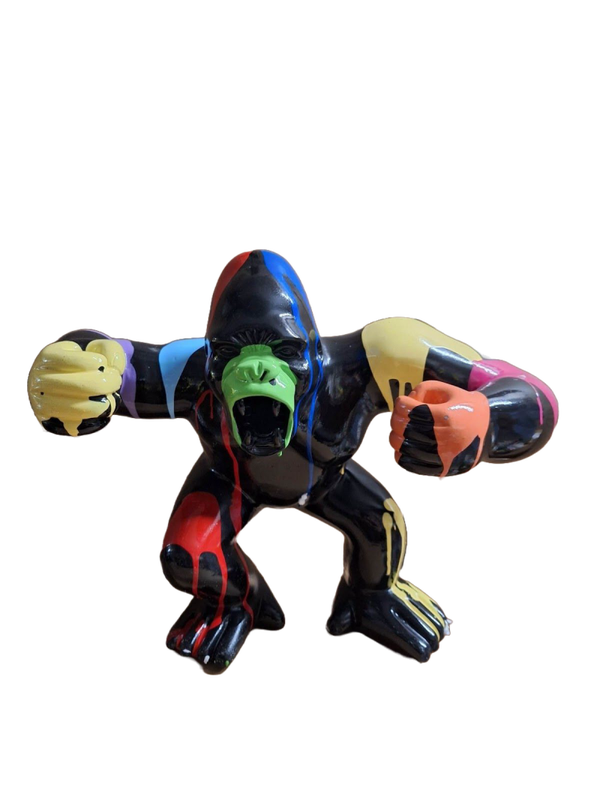 Art pop Agresive Gorilla aap multicolor splash 30 cm
