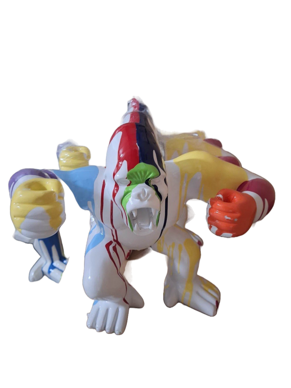 Art pop Agresive Gorilla aap multicolour drop 30 cm