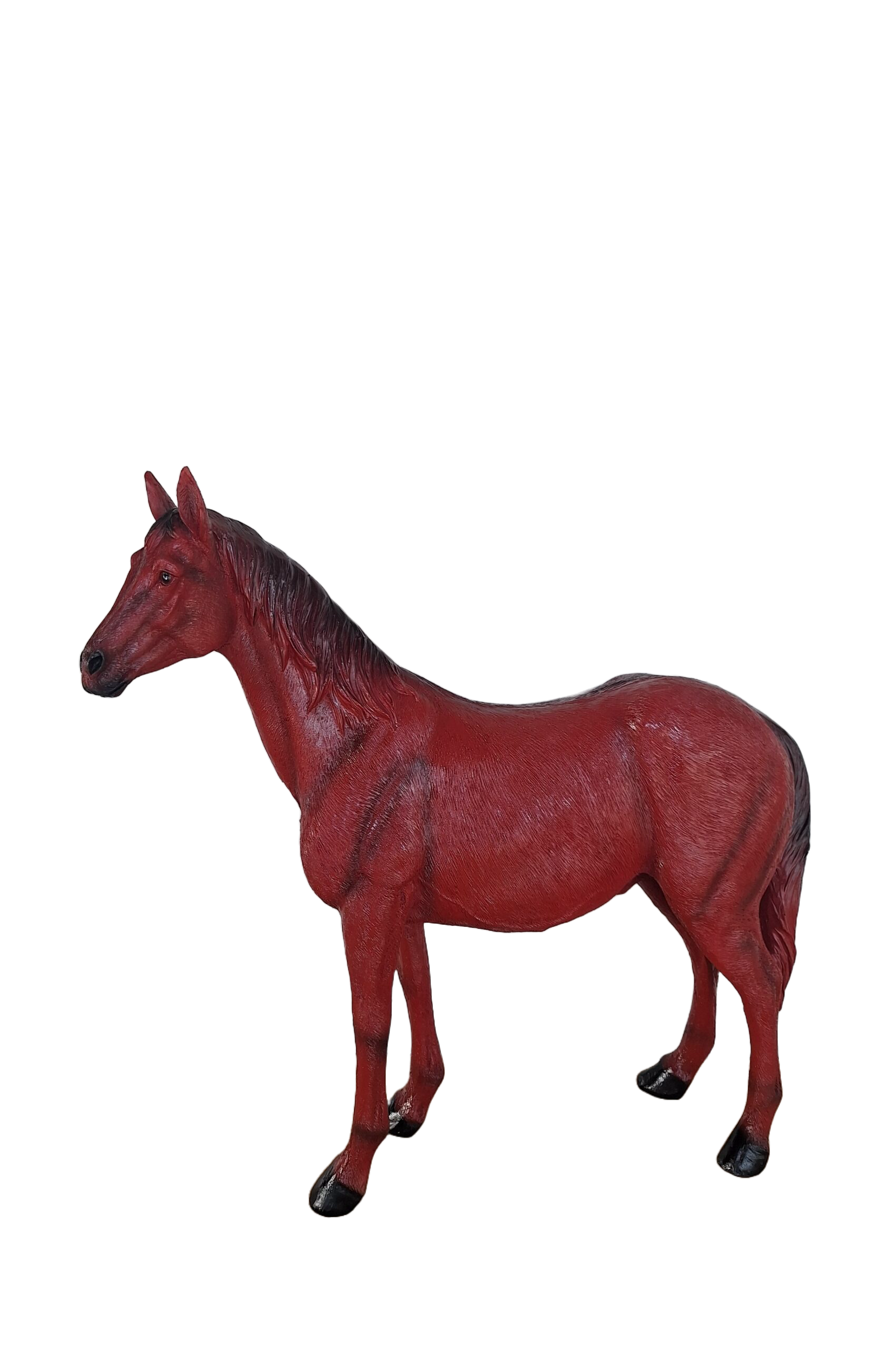 paard staand bruin laminaat 70 CM