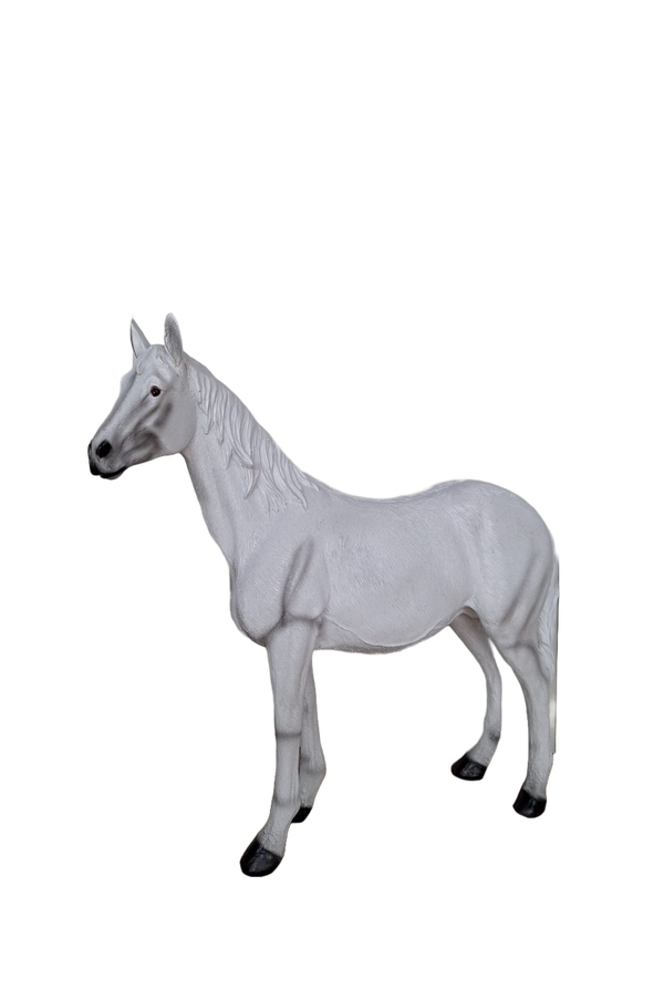 paard staand laminaat wit bruin of zwart 70  cm