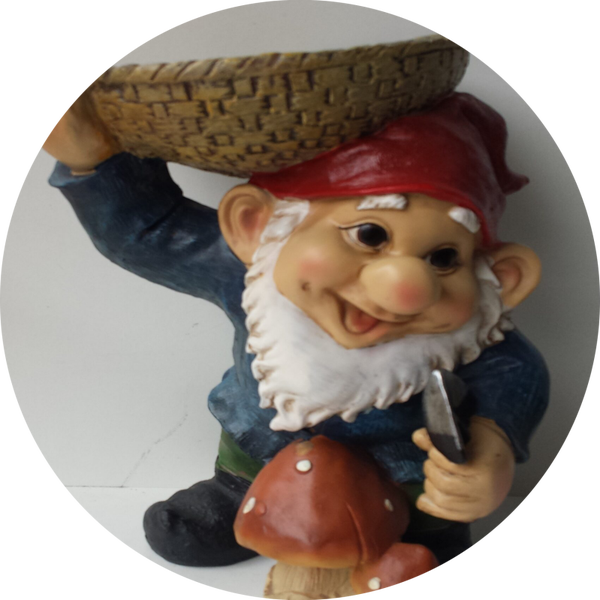 Kabouter met schaal 30 cm verp 6