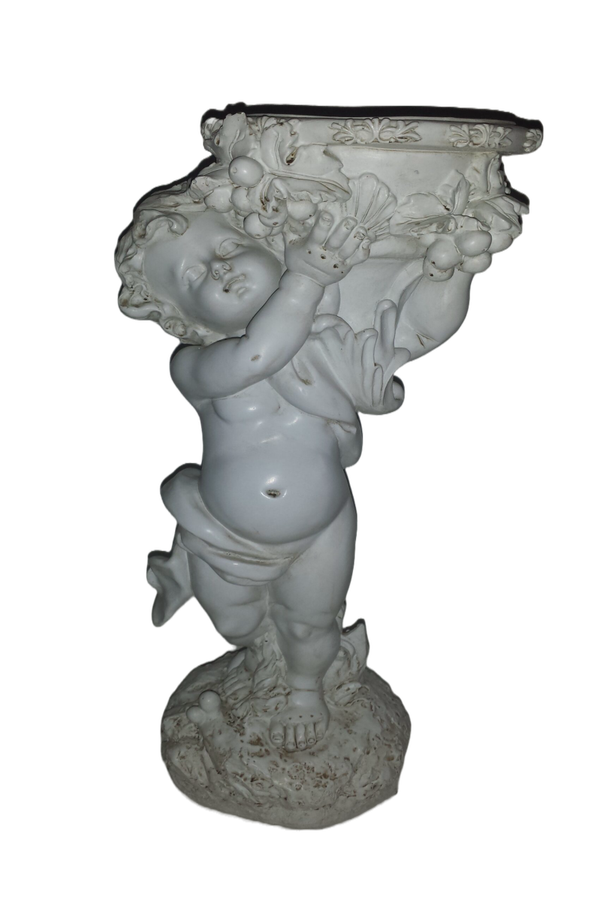 Engel staand met schaal 40 cm verp 2