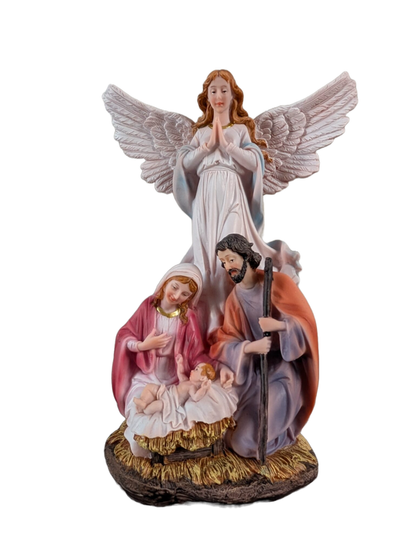 Kerstset met engel  20 x 12 x 30 cm