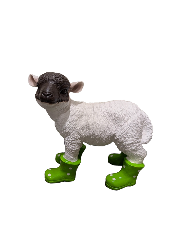 Funny schaap lam met laars 35 cm