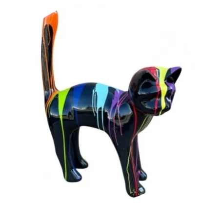 Parijse kat XL multicolor 150 cm