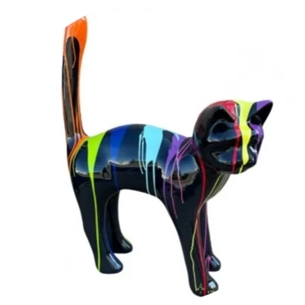 Parijse kat XL multicolor 150 cm