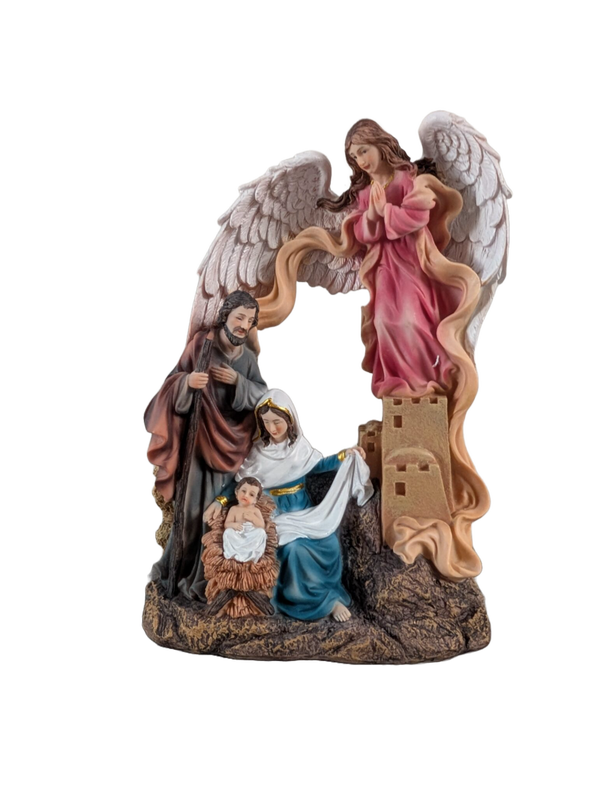 Kerstset onder engel vleugels 30 x 20 x 9 cm verp 4
