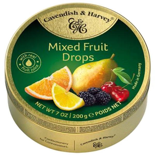 CAVENDISH & HARVEY MIXED FRUIT DROPS 9X200G