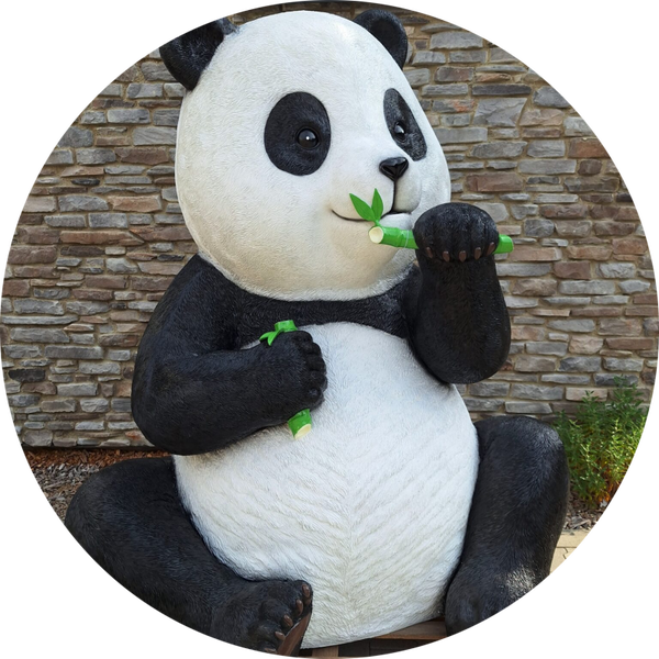 Panda zit  XXL laminaat 168 x 130 x 208 cm