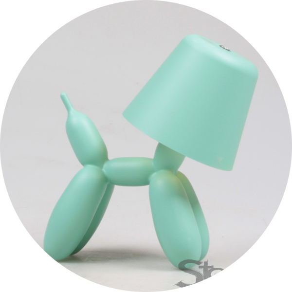 BALLON HOND LED TAFELLAMP 16X10X18 CM groen verp 16