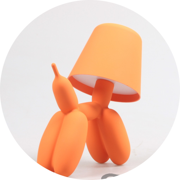 BALLON HOND LED TAFELLAMP 16X10X18 CM orange verp 16