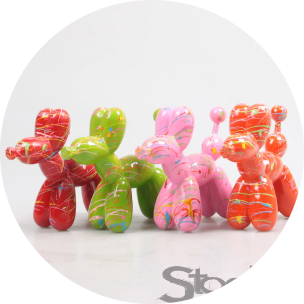 HOND ballon 4 ASS Z/W/Z/G SPRAY 15 CM verp 32