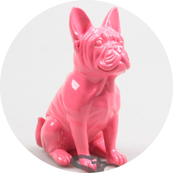 HOND FRANSE BULLDOG  Roos 20 CM Verp 12