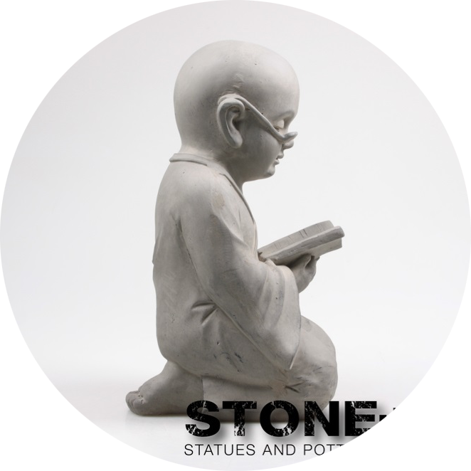BOEDDHA SHAOLIN MET BOEK 26X25X44 CM
