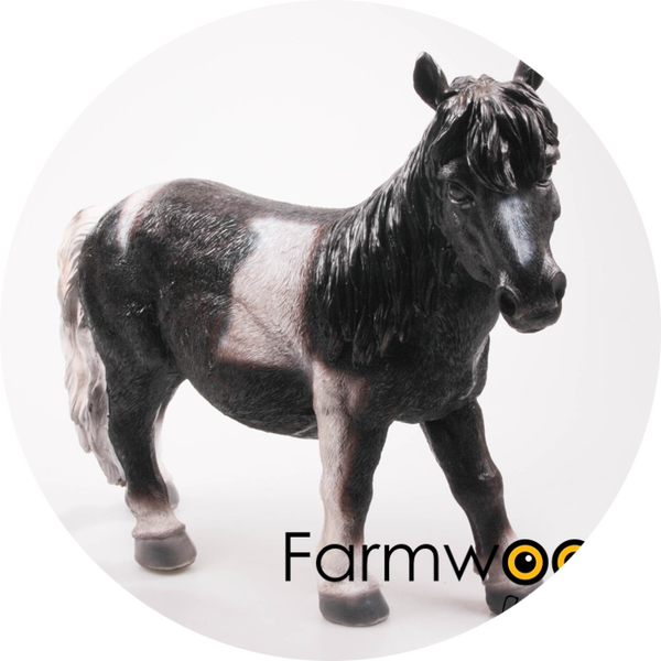 PAARD STAAND ZWART 51X16X40 CM Verp 6