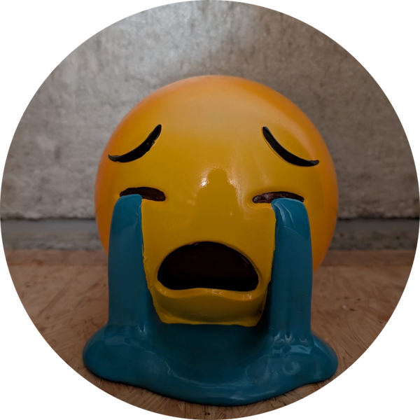 Emoji Verdrietig 15 cm