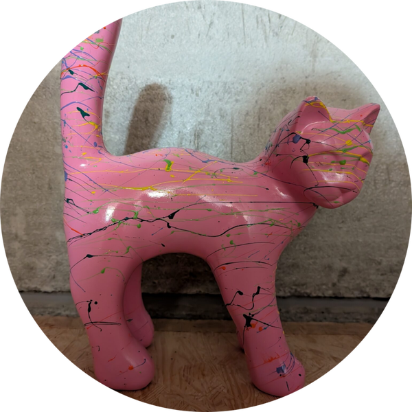 Kat splashe Roos  multicolor  25x35cm verp 6