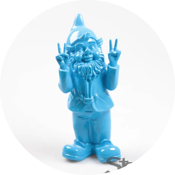 KABOUTER PEACE blauw  13X11X31 CM verp 16