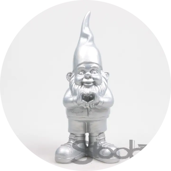 Design – Kabouter Hart 8x10x20 cm zilver Verp 24