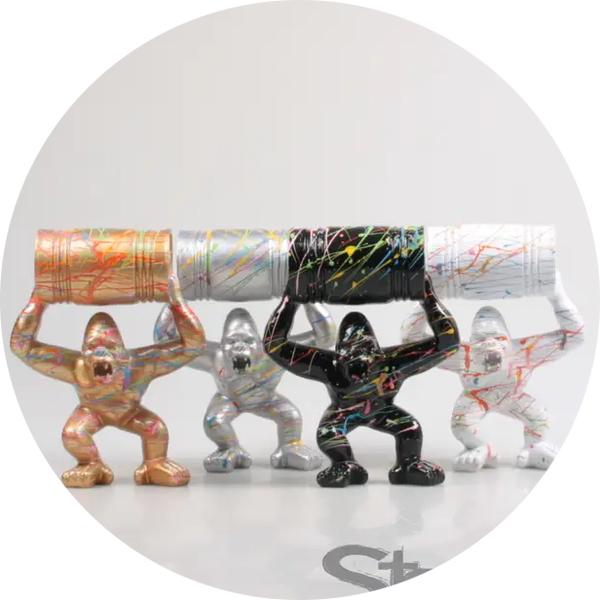 GORILLA M/OLIEVAT 4 ASS F/R/G/O SPRAY 21 CM  verp 32