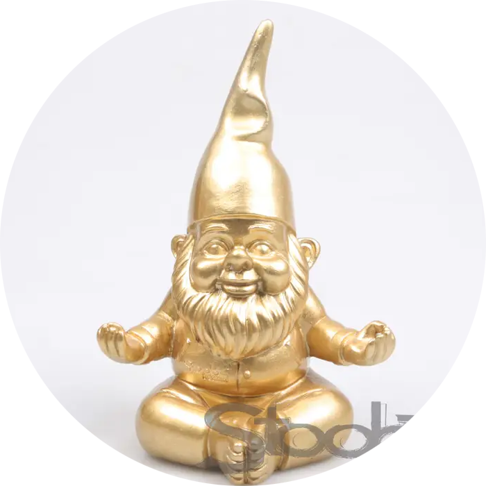 KABOUTER YOGA 11X14X20 CM goud Verp 24