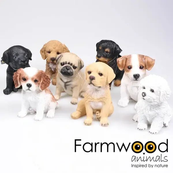 PUPPIE 8 ASS H 15 CM FARMWOOD ANIMALS Verp 16