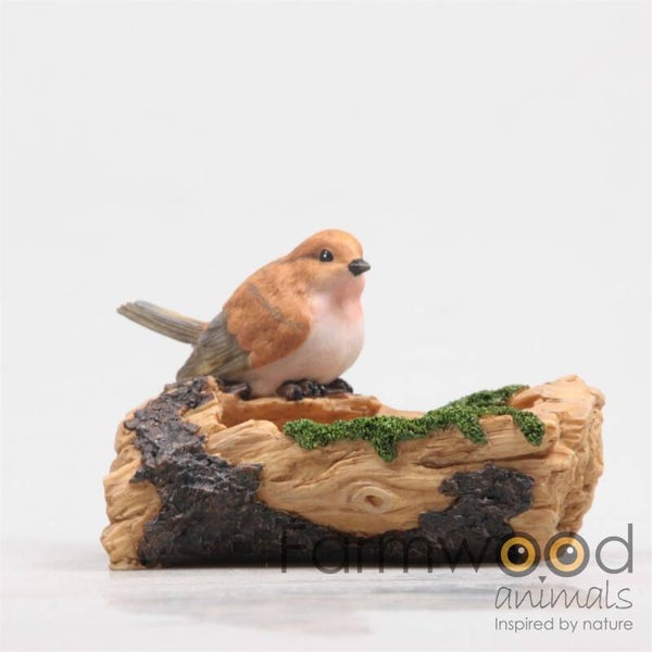 VOGELS OP HOUTEN BAK 3 ASS 16X7,5X13 CM Verp48