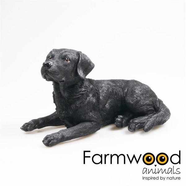 HOND LABRADOR LIGGEND ZWART 41.5X21X23 CM