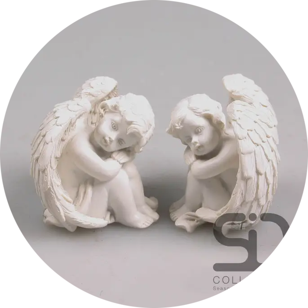 Slapende ENGEL 6.6X7.5X10.5 CM verp 48