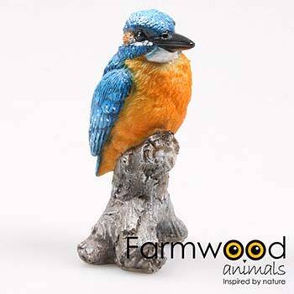 VOGEL IJSVOGEL OP STAM 7X7X11.5 CM verp 36