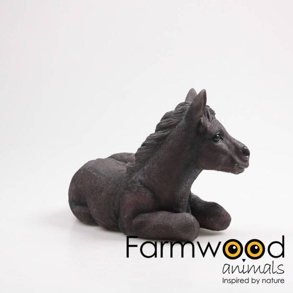 PAARD LIG ZWART 34X22X22 CM Verp 4