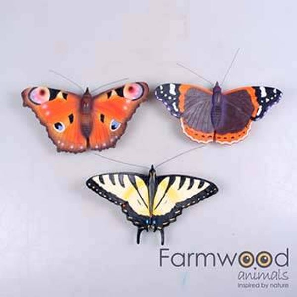 Farmwood Butterflies – Vlinder Wand 3 ass. 23x4x12 cm Verp 12