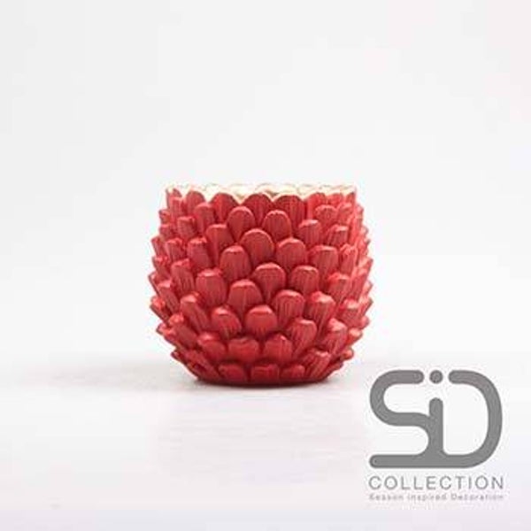 BLOEMPOT DENNENAPPEL 11.5X11.5X8.8 CM Verp 24