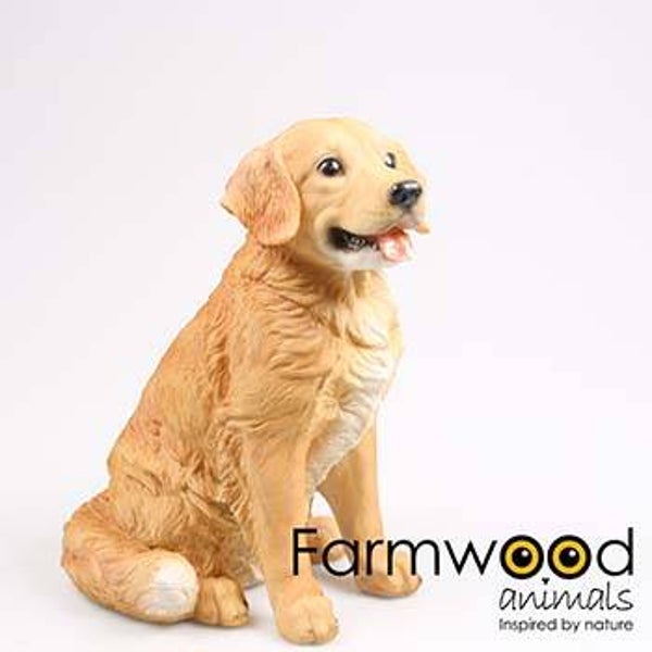 HOND GOLDEN RETRIEVER ZITTEND 28.5X22X36 CM