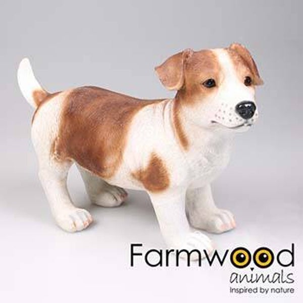 HOND JACK RUSSEL BRUIN 39X18X26 CM