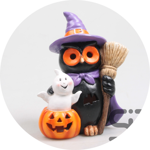 UIL MET BEZEM HALLOWEEN 16X11X21.5 CM  € Verp 16