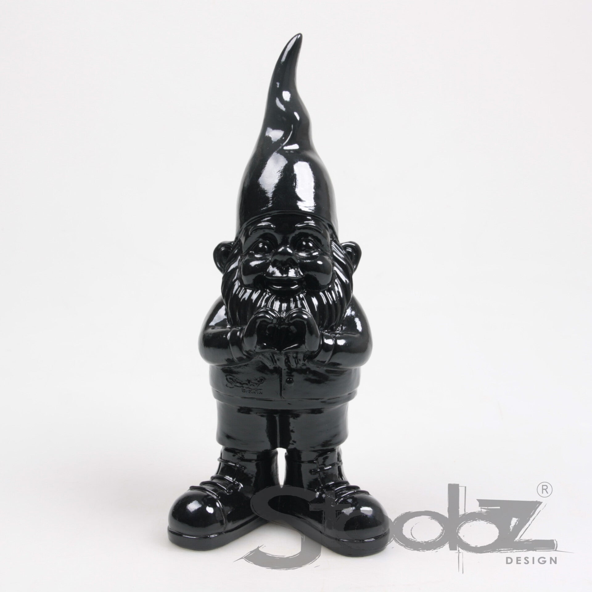 Design – Kabouter Hart 8x10x20 cm Zwart  Verp 24