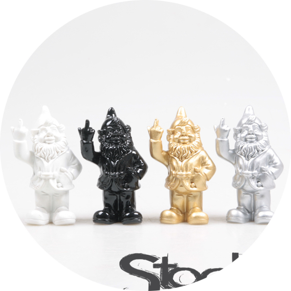 DESIGN F*CK YOU KABOUTER MAGNEET 4 KLR ASS L/R/G/F 9 CM Verp 48