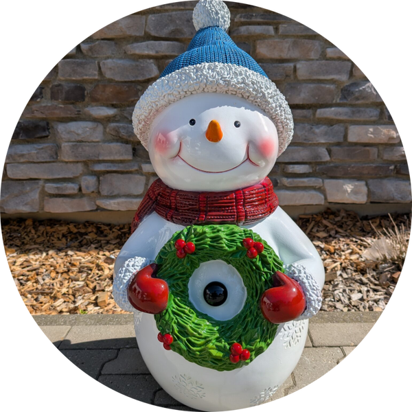 Sneeuwman Krans 120cm