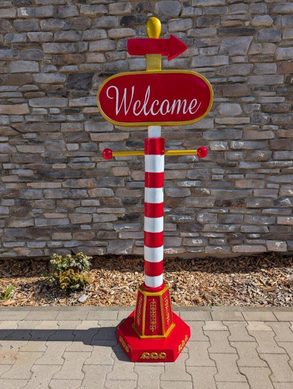 Kerst welkom 62 x 40 x 185 cm