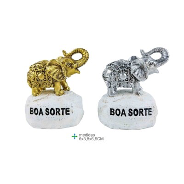 porte-bonheur lucky Stones olifant 5,5x3,5x5cm verp 12