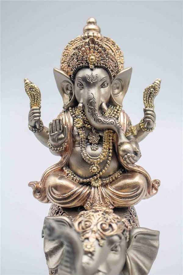 Ganesh op olifant Resina 18x10x23,5cm verp 6