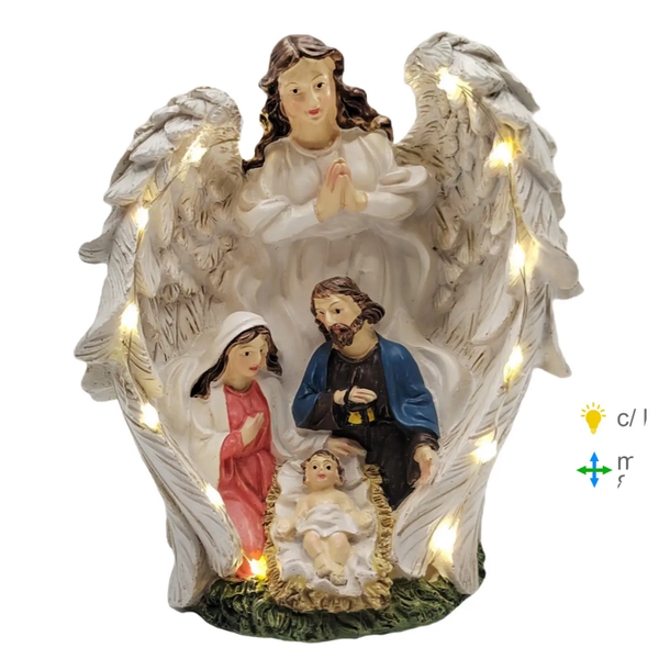 Engel Kerststal Hars 8,5x8x15cm verp 6