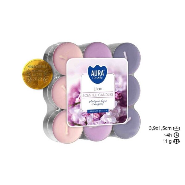 Velas Tea Light 18 Lilas (6unid