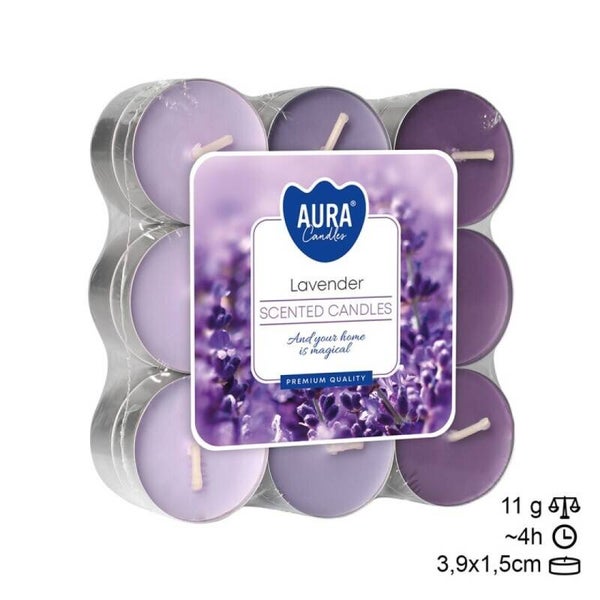 Velas Tea Light 18 Lavanda (6unid)