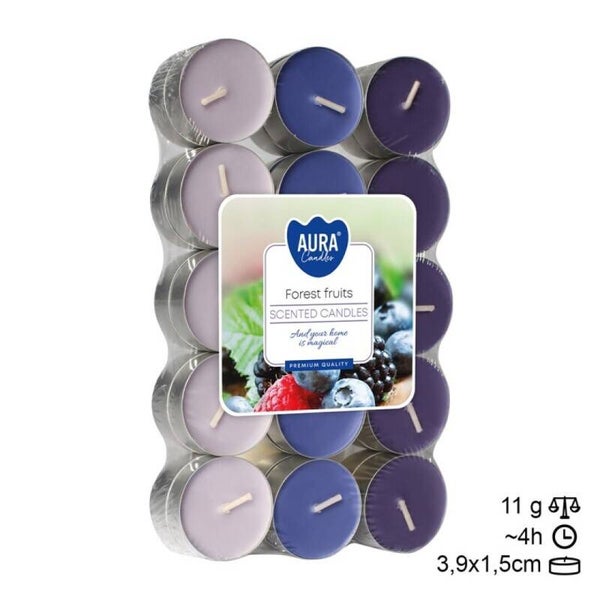 Velas Tea Light (30) F. Verm. (6unid)