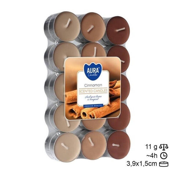 Velas Tea Light (30) Canela (6unid)